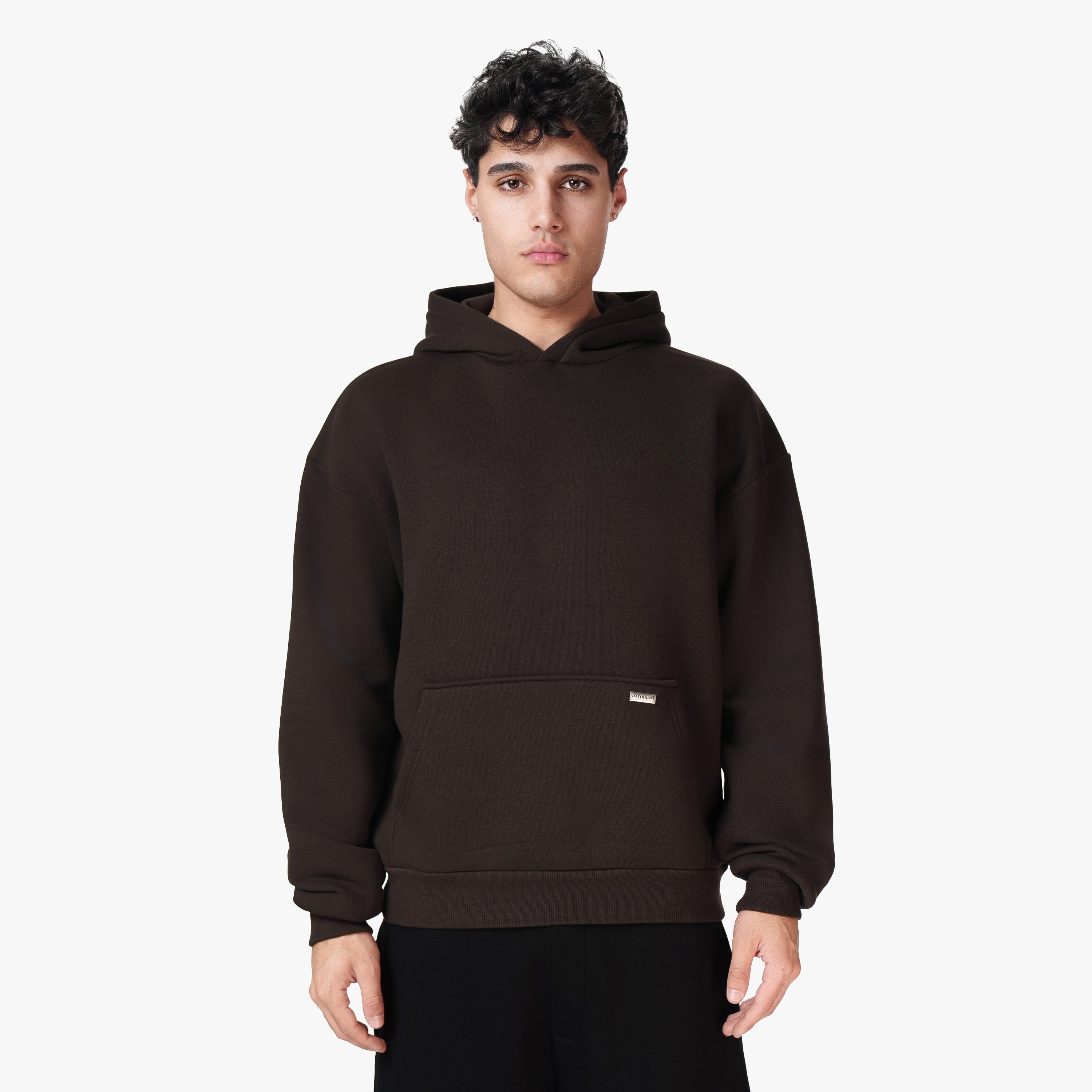 BASIC HOODIE BROWN