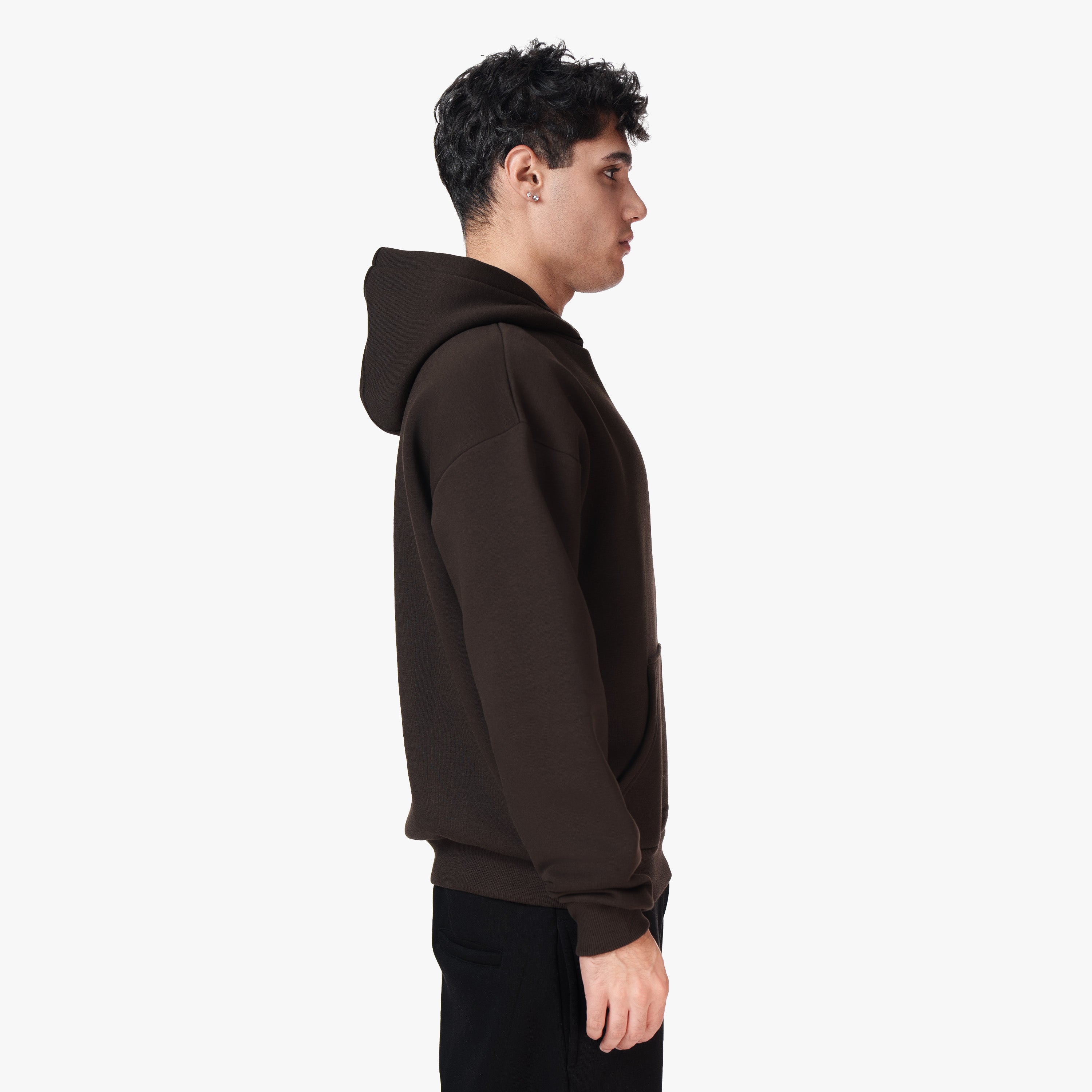 BASIC HOODIE BROWN