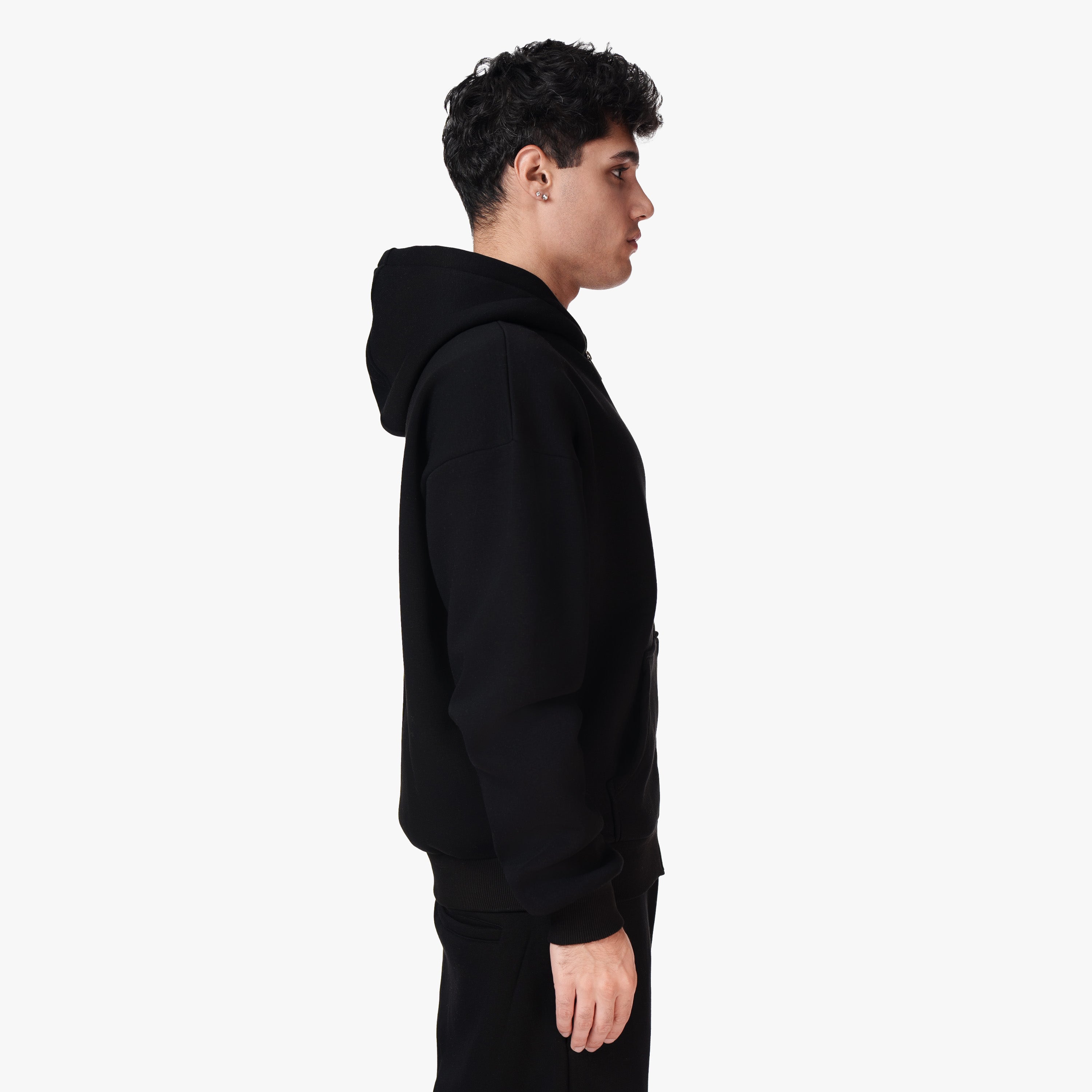 BASIC ZIP-HOODIE BLACK