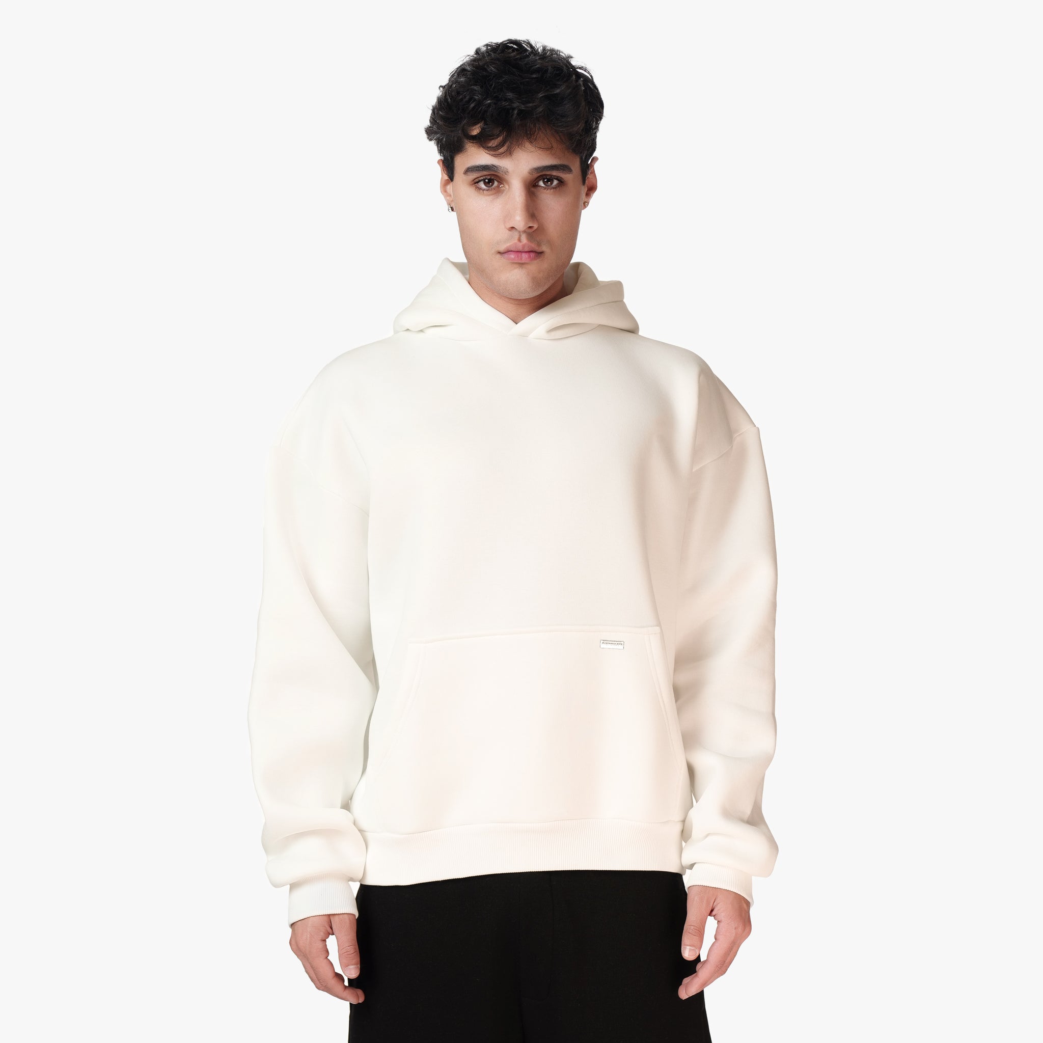 BASIC HOODIE CREAM WHITE