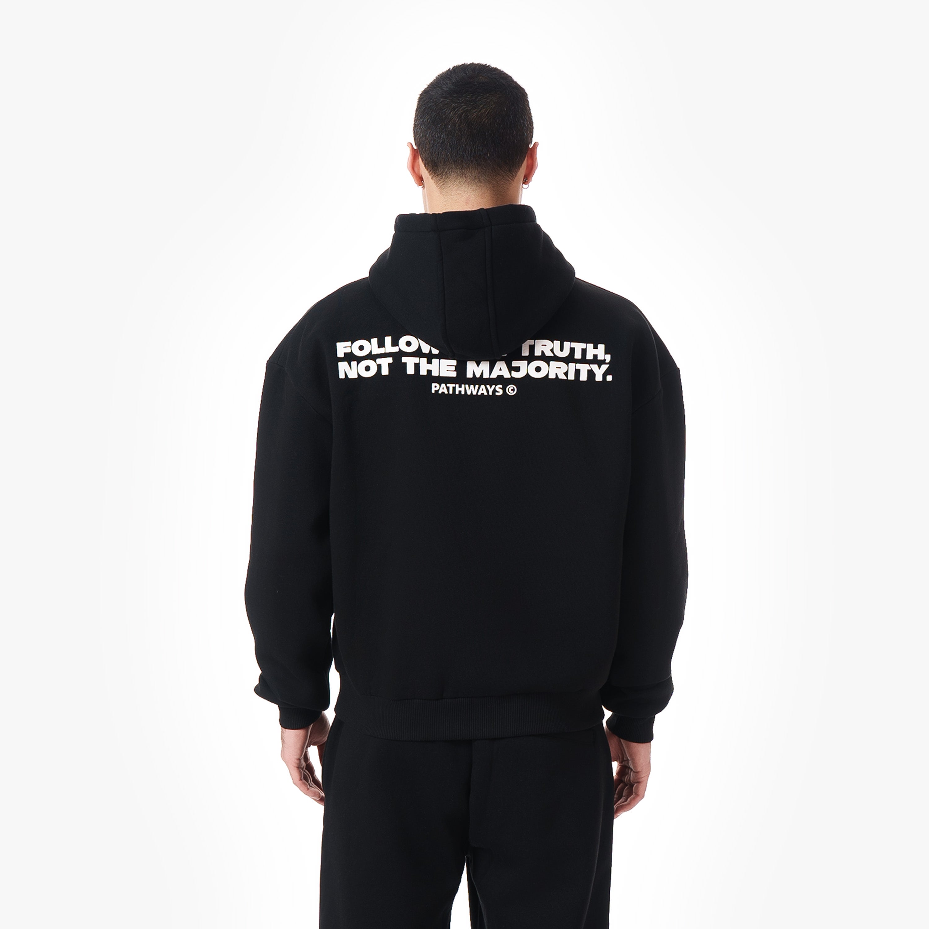 FOLLOW THE TRUTH HOODIE BLACK