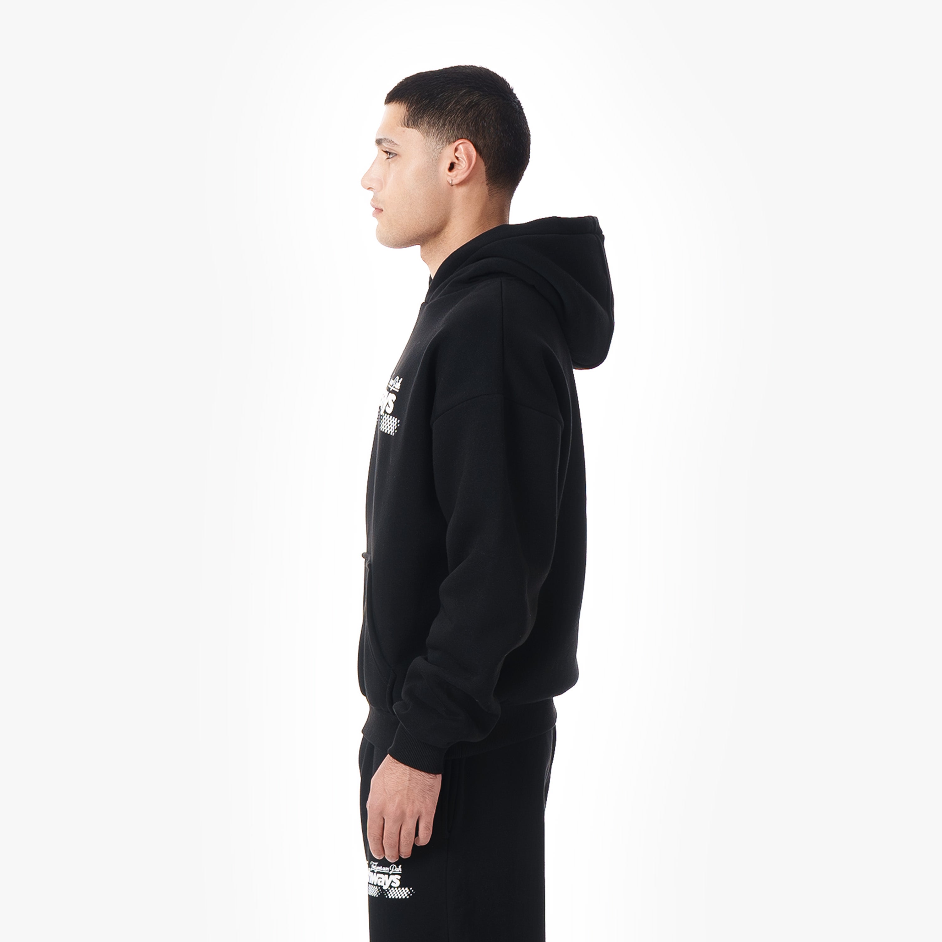 PATHWAYS RACING HOODIE BLACK