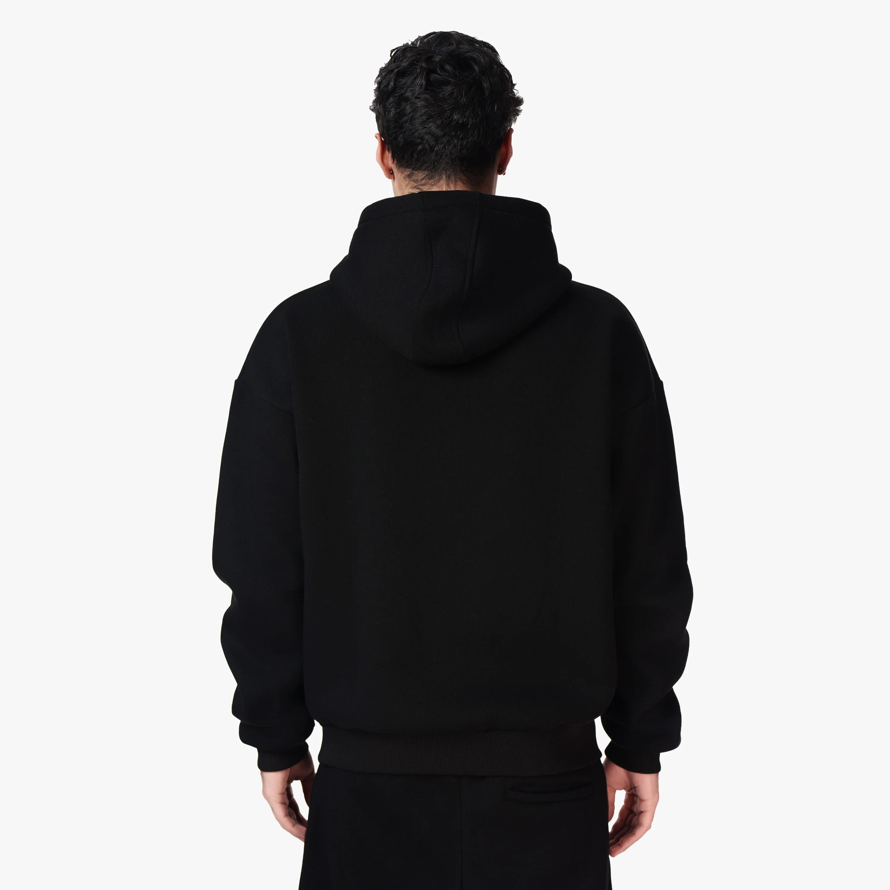 MINIMALIST ZIP-HOODIE BLACK